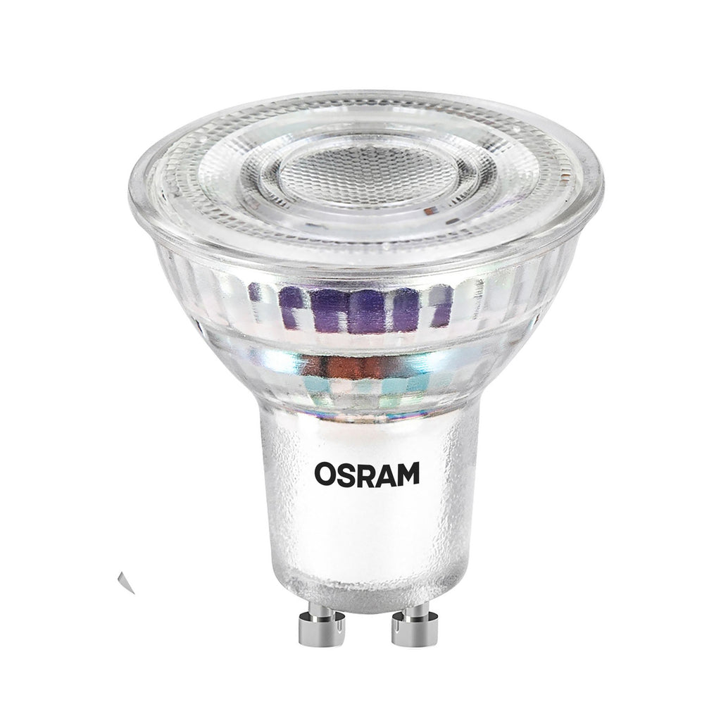 LED reflektorpære PAR16 GU10 2,5W 2700K 100° 3-pk OSRAM forfra