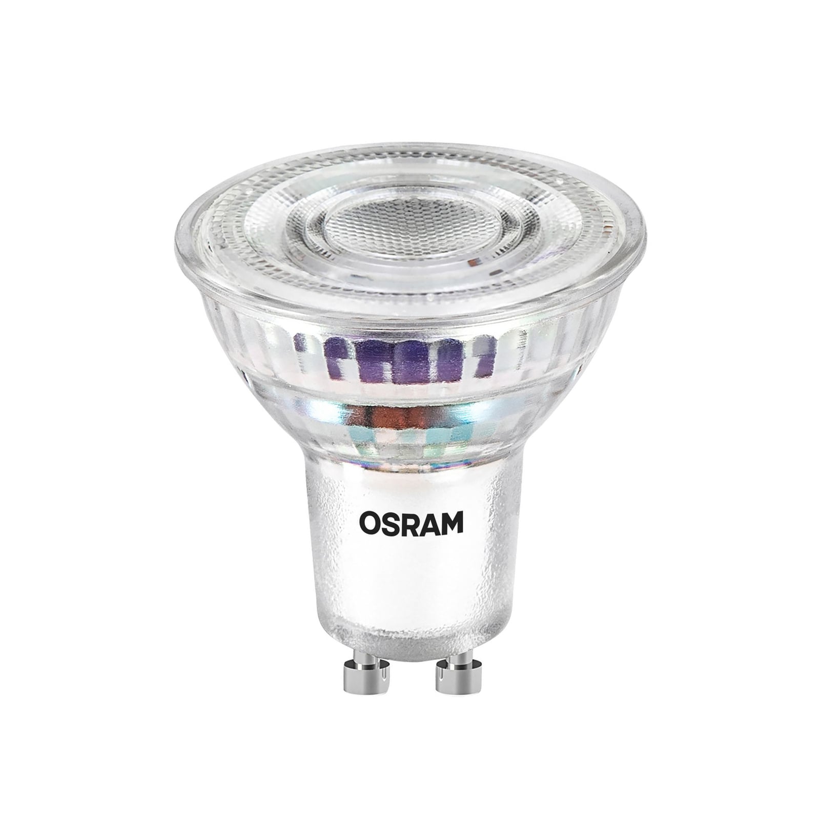 LED-reflektorpære PAR16 GU10 4,7W 4000K 850lm OSRAM forfra