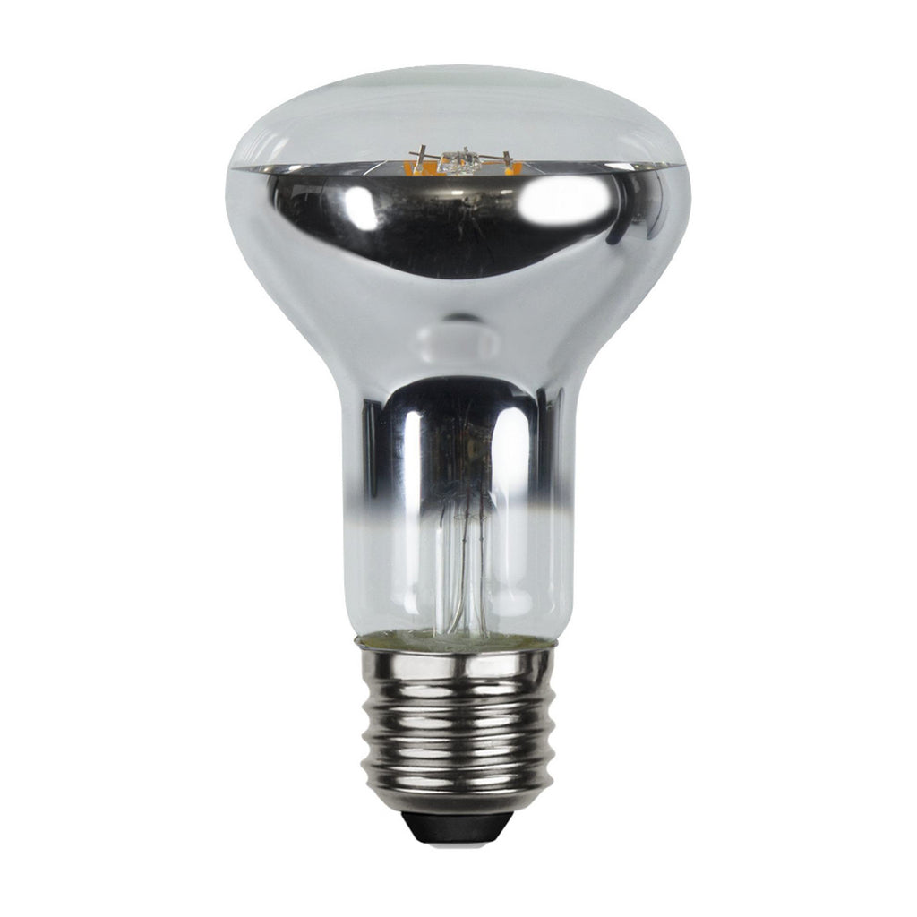 LED reflektorpære R63 E27 4W 2700K dimbar klar - STAR TRADING forfra
