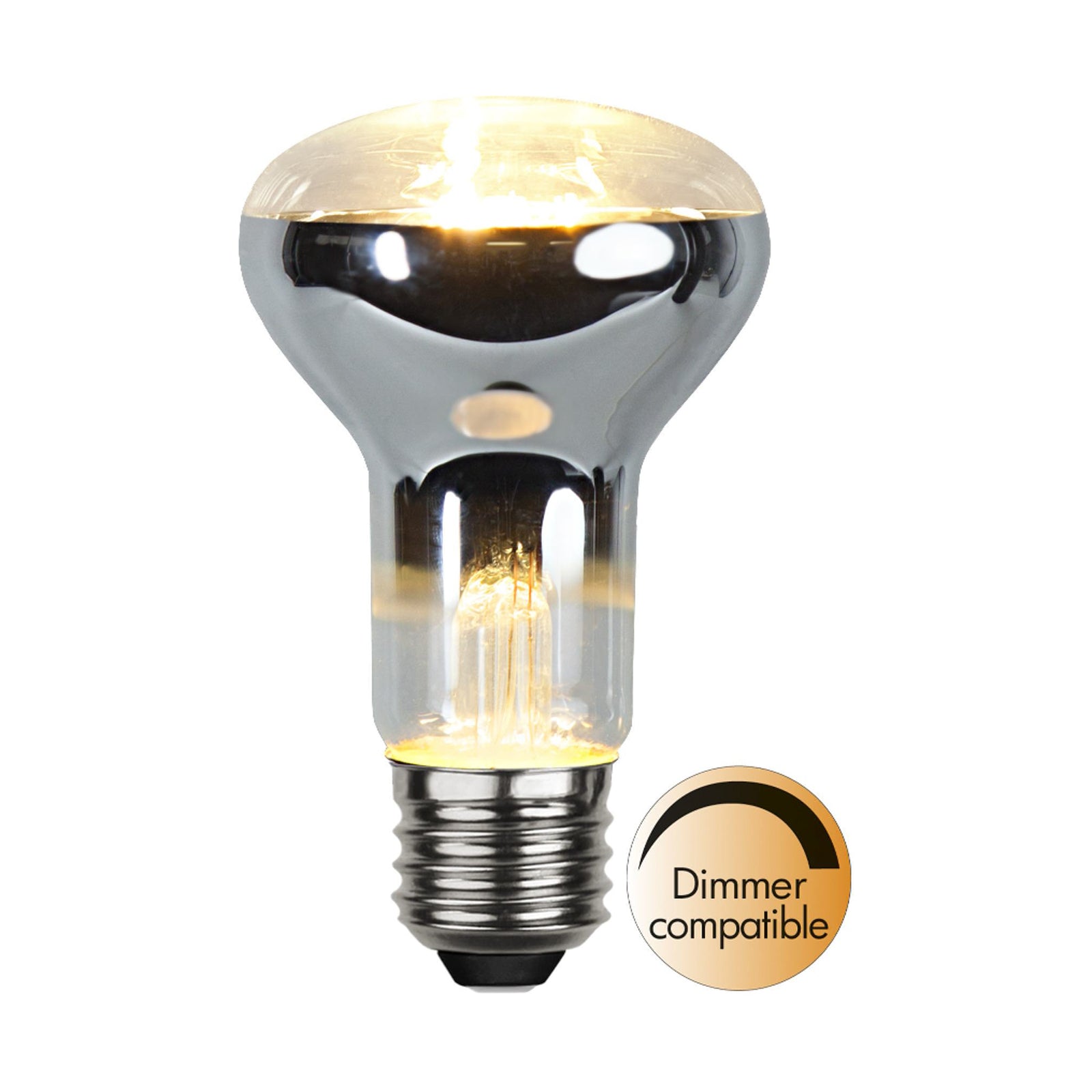 LED reflektorpære R63 E27 4W 2700K dimbar klar - STAR TRADING detalj