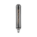 LED rørpære E27 4W 1800K dimbar titanium Ø6 cm - Lucande forfra