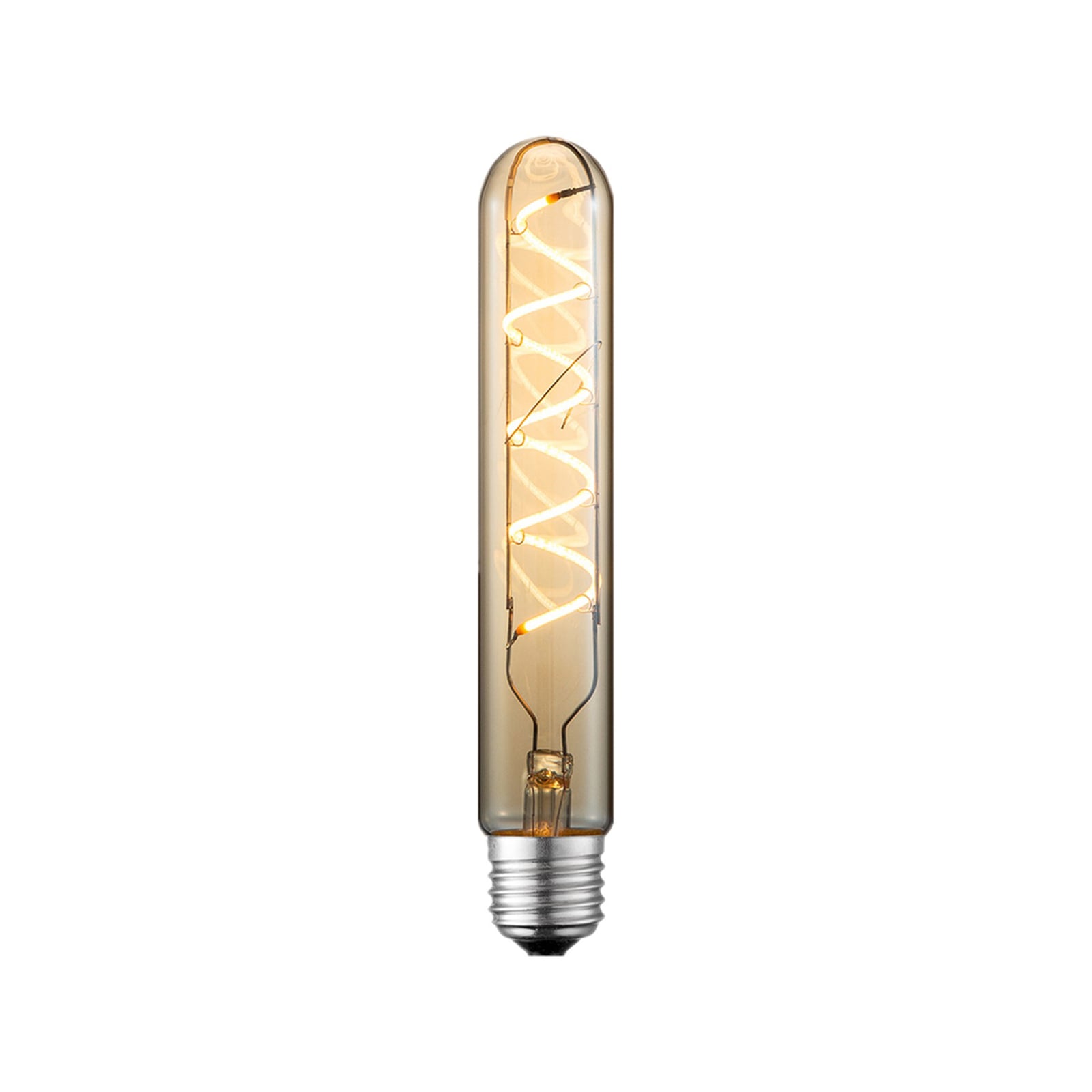 LED rørpære E27 4W 2700K amber dimbar Ø3 cm - Lucande forfra