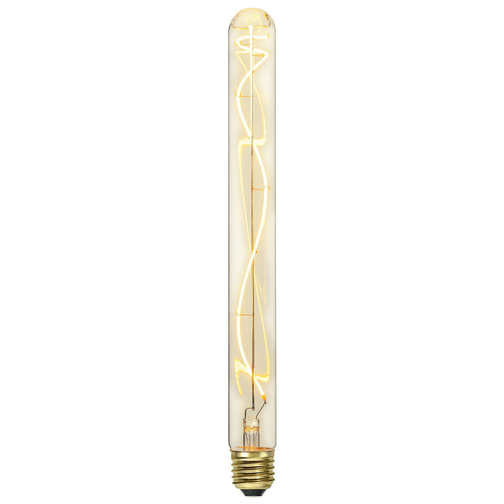 Bakside av LED-rørpære E27 T30 30 cm 4W 2200K klar dimbar STAR TRADING