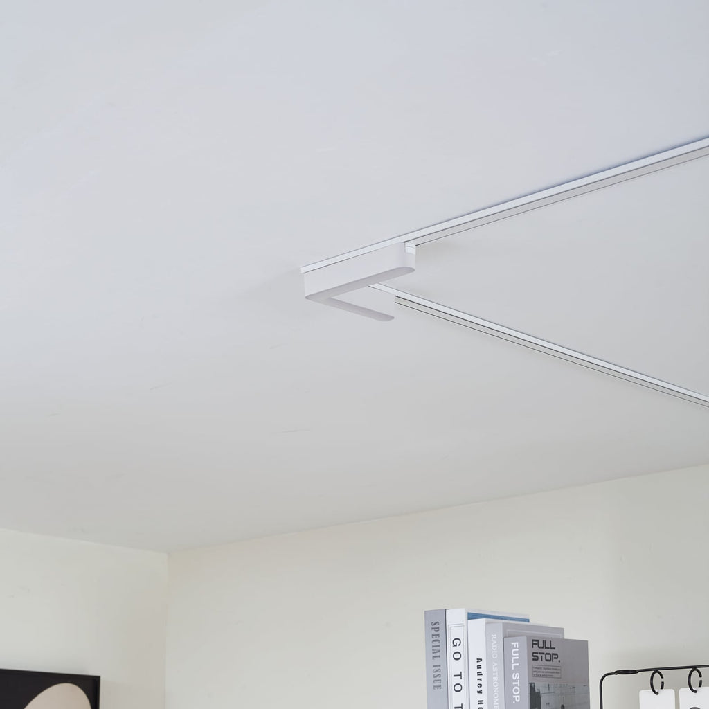 LED-skinnelampe 48V Lumaro hvit L-form 10W dimbar CCT detalj