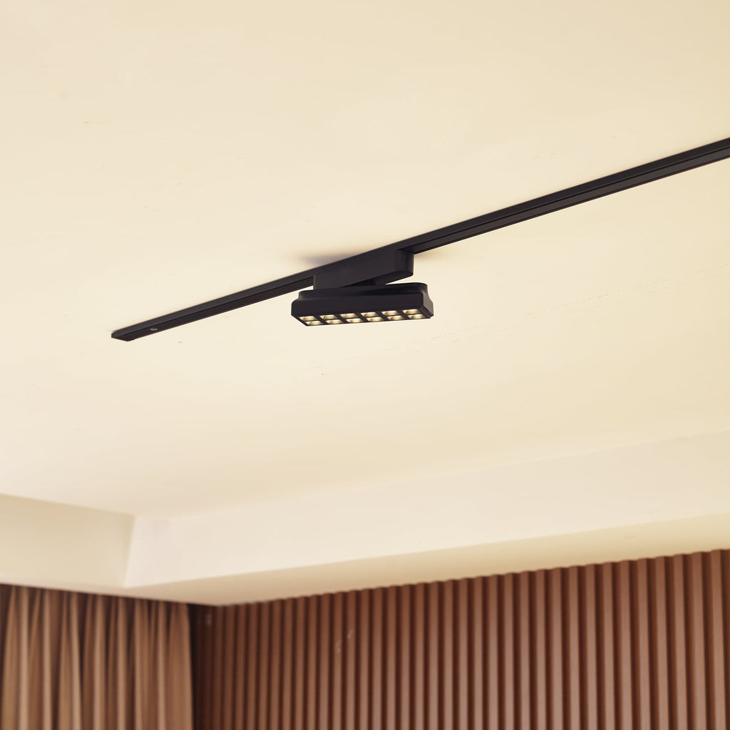 LED-skinnelampe 48V Lumaro svart 10W dimbar CCT bakside