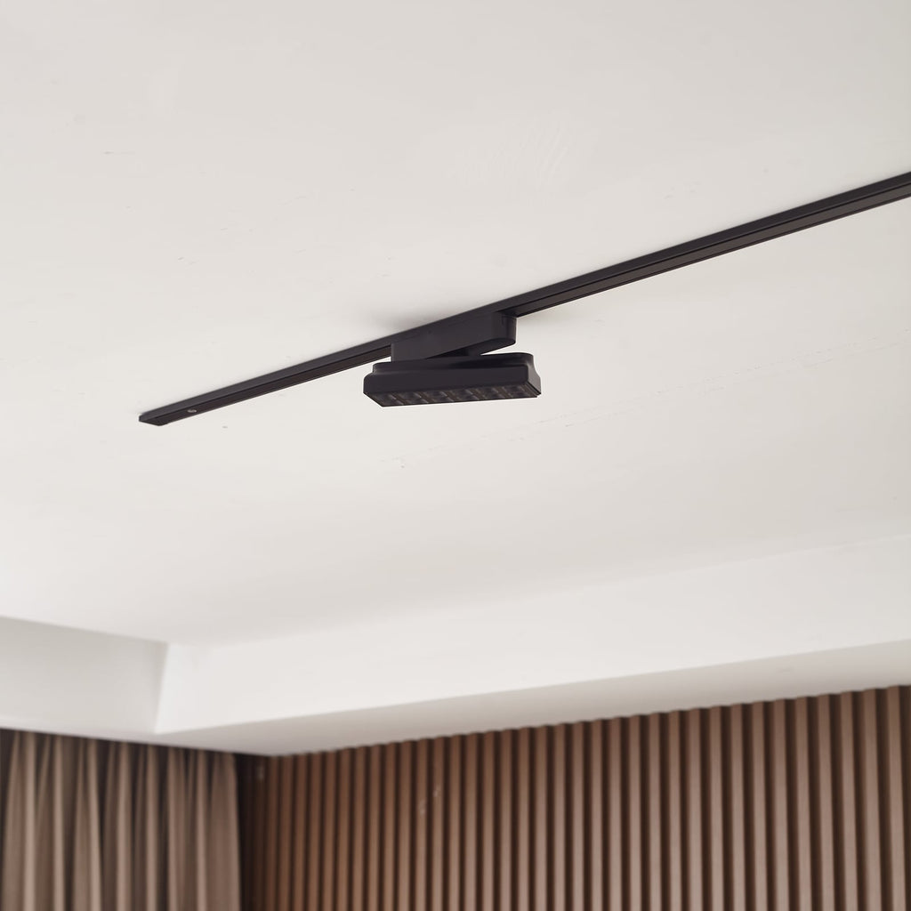 LED-skinnelampe 48V Lumaro svart 10W dimbar CCT detalj