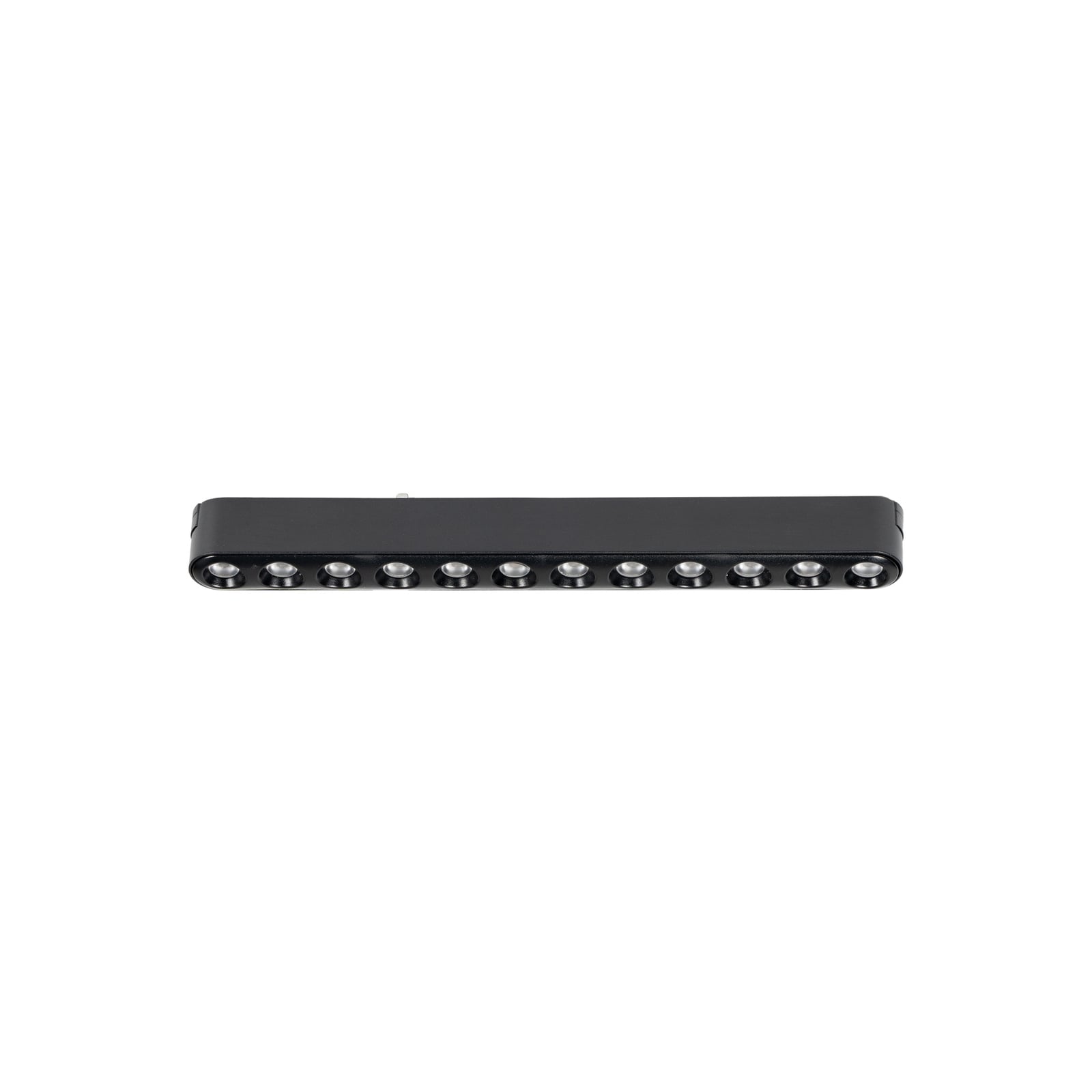 LED-skinnelampe 48V Lumaro svart 12-punkts dimbar CCT montert i tak