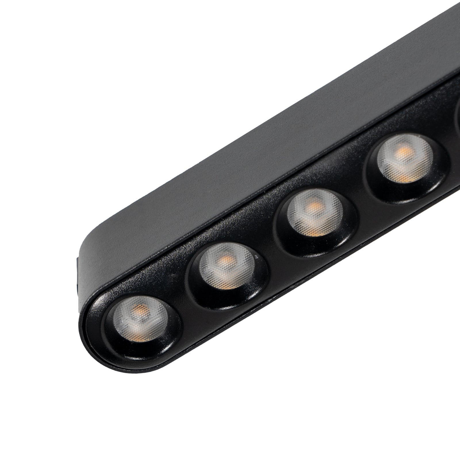 LED-skinnelampe 48V Lumaro svart 12-punkts dimbar CCT installasjon