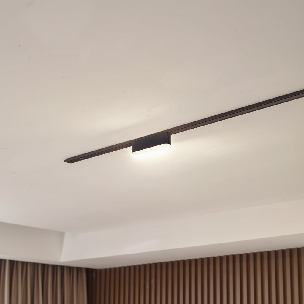 LED-skinnelampe 48V Lumaro svart 5W plast dimbar CCT bakside