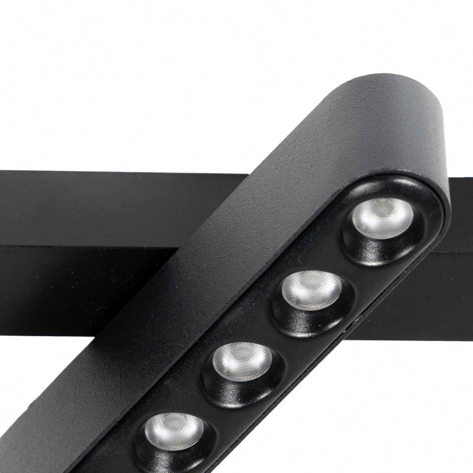 LED-skinnelampe 48V Lumaro svart 6-punkts dimbar CCT med roterbart hode