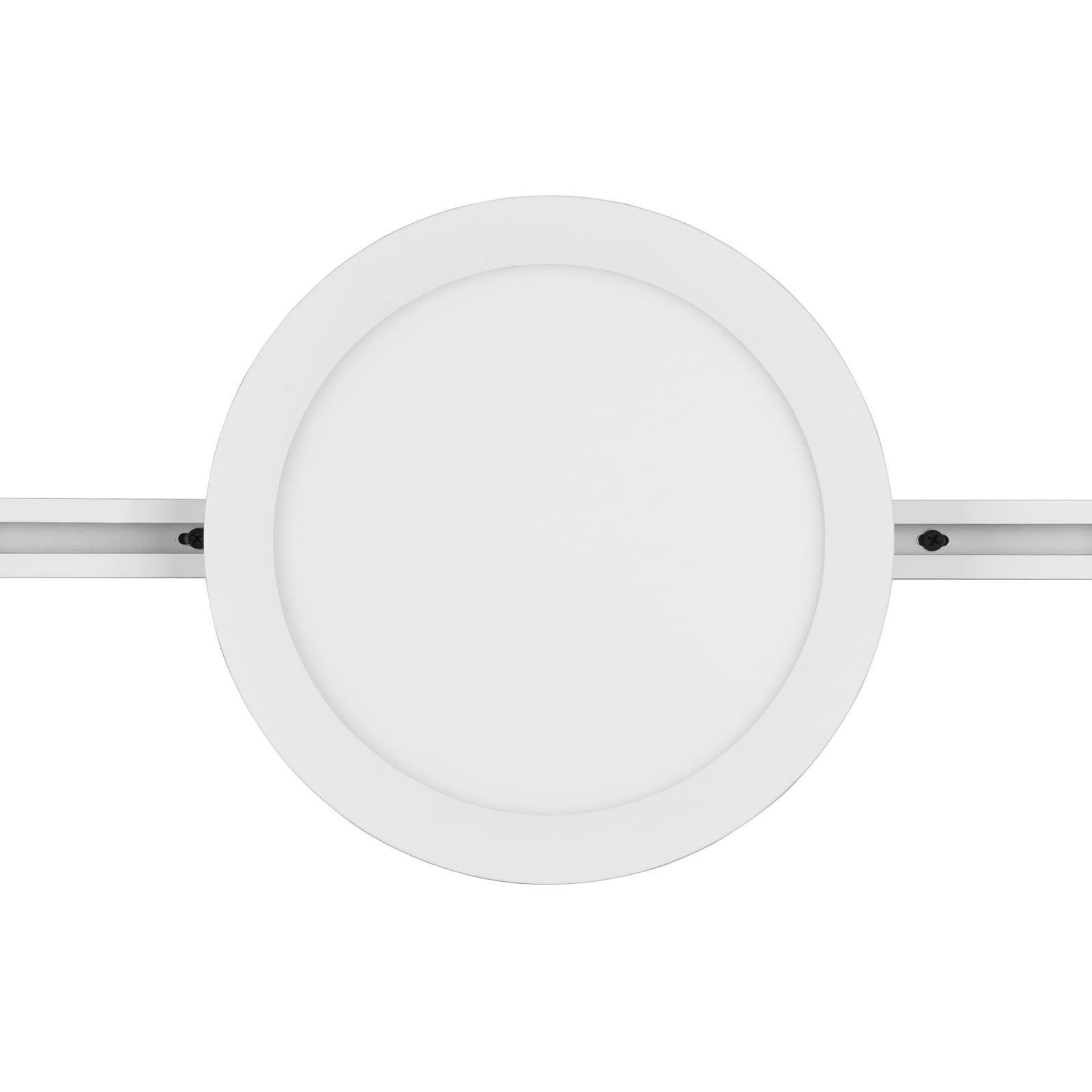 LED skinnelampe Camillus DUOline dimbar hvit Ø26 cm 13W bakside