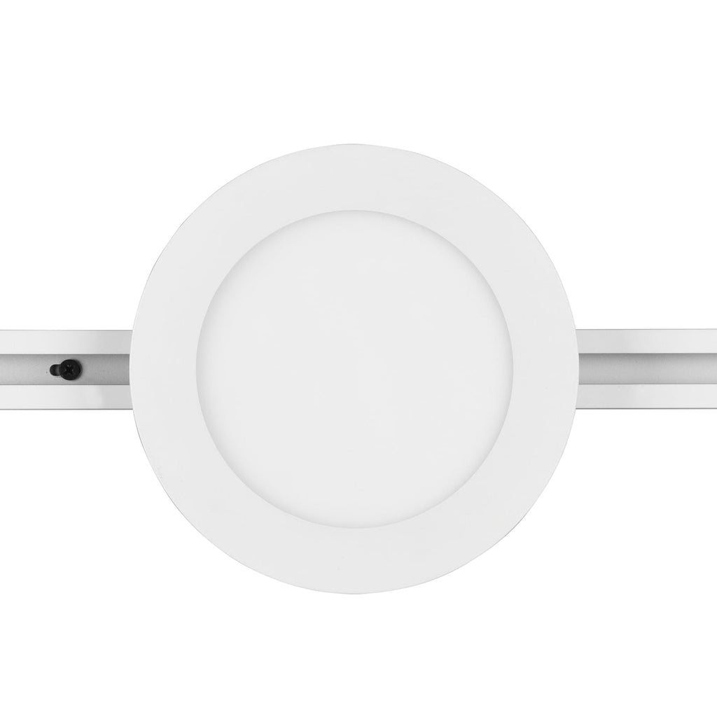 LED skinnelampe Camillus DUOline dimbar hvit Ø17 cm bakside