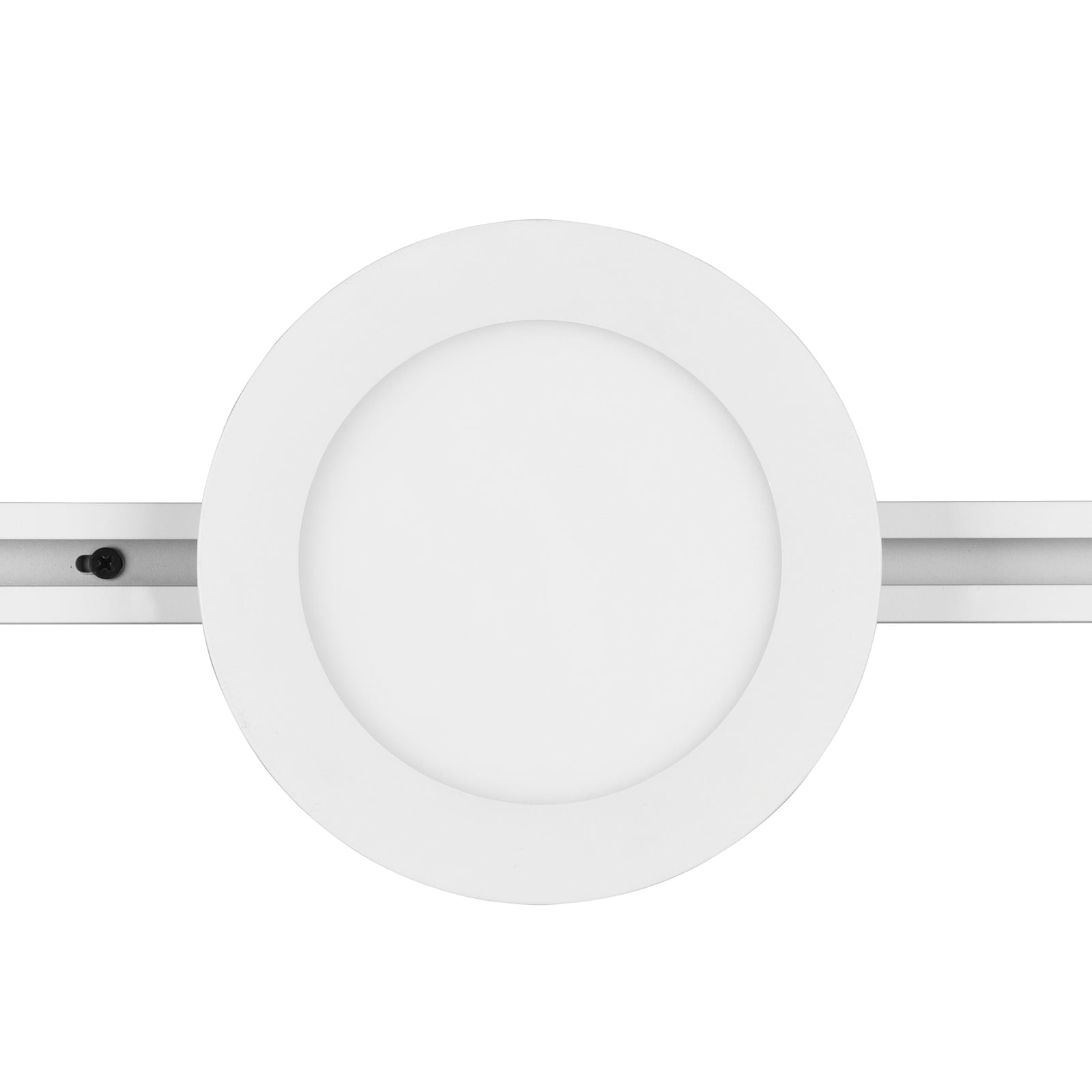 LED skinnelampe Camillus DUOline dimbar hvit Ø17 cm bakside