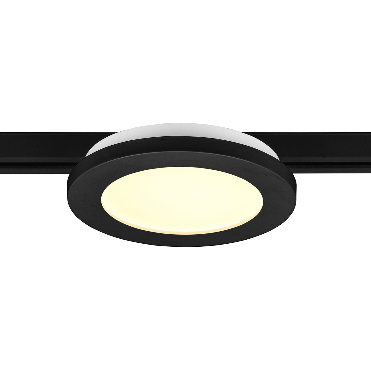 LED skinnelampe Camillus DUOline dimbar svart forfra