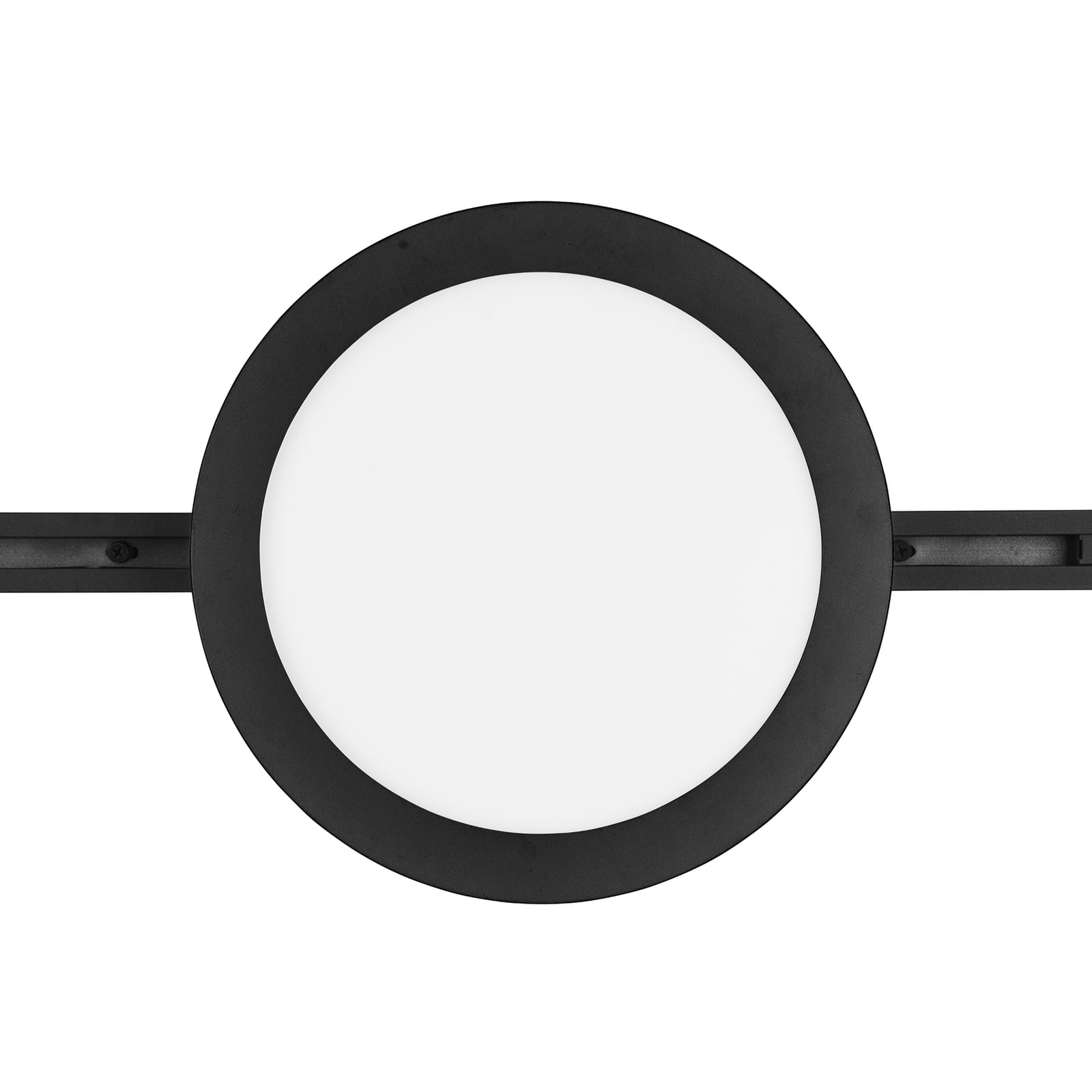 LED skinnelampe Camillus DUOline dimbar svart Ø26 cm bakside
