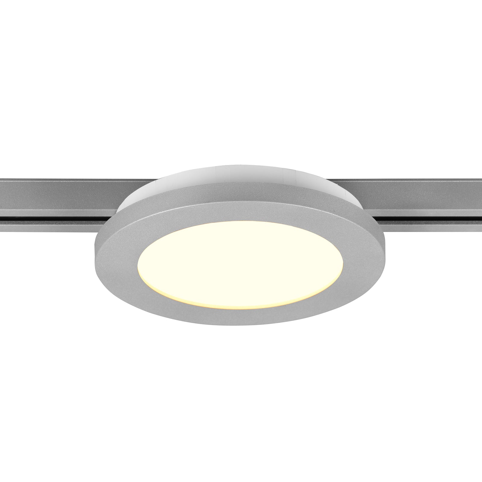 LED skinnelampe Camillus DUOline dimbar titan Ø17 cm forfra