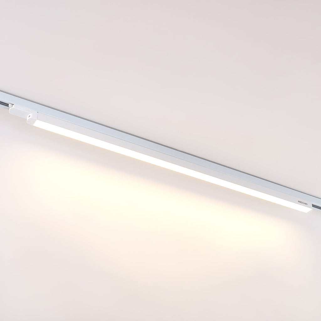 LED skinnelampe Harlow 3-fase hvit 109 cm montert i rom