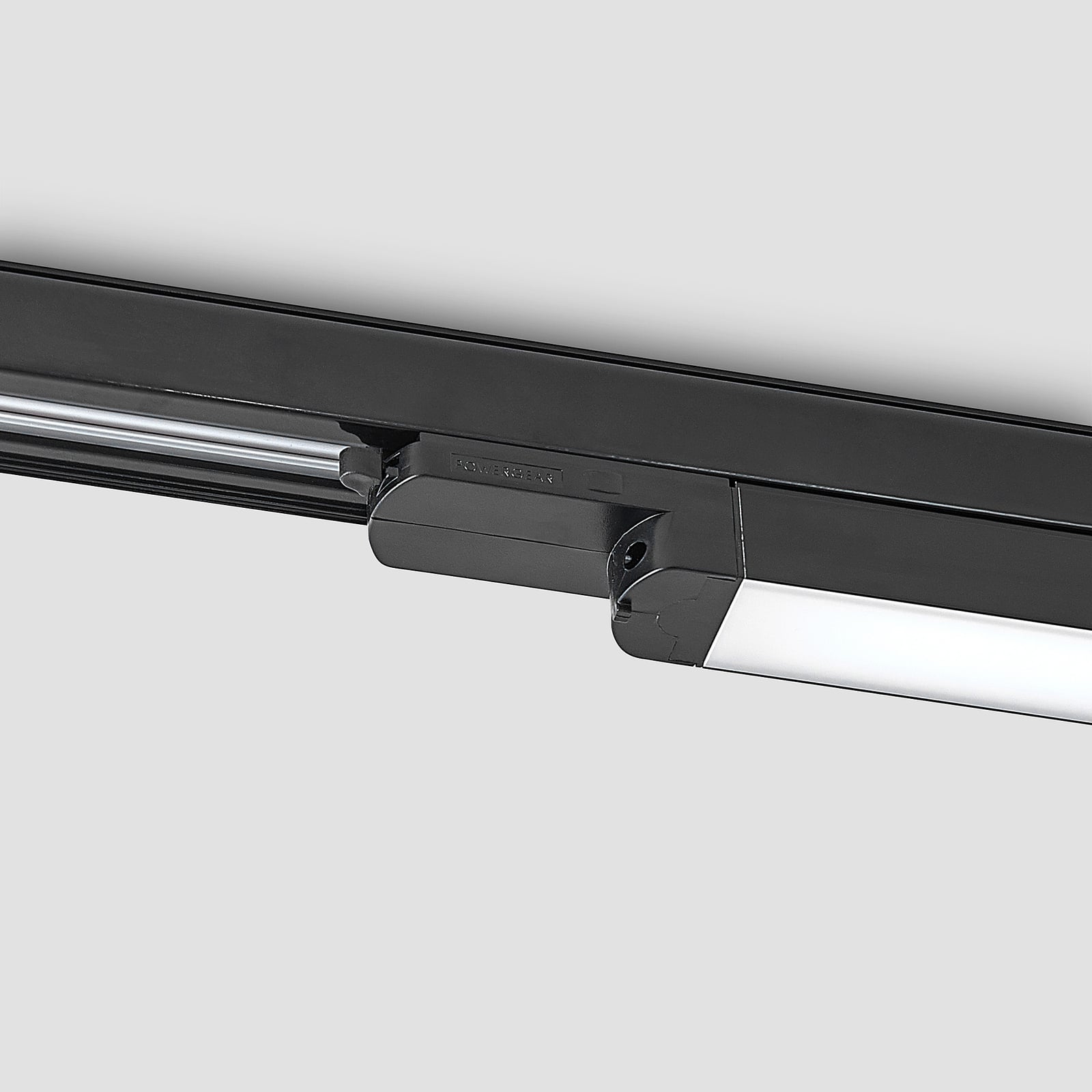 LED skinnelampe Harlow 3-fase svart 109 cm nærbilde