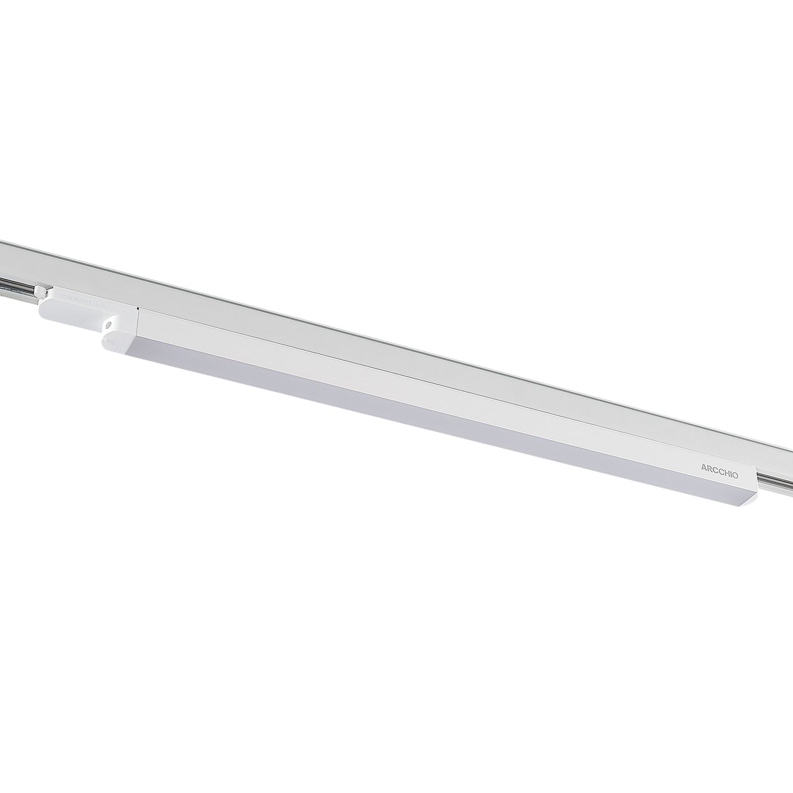 LED-skinnelampe Harlow hvit 3-fase 69 cm detalj av diffusor