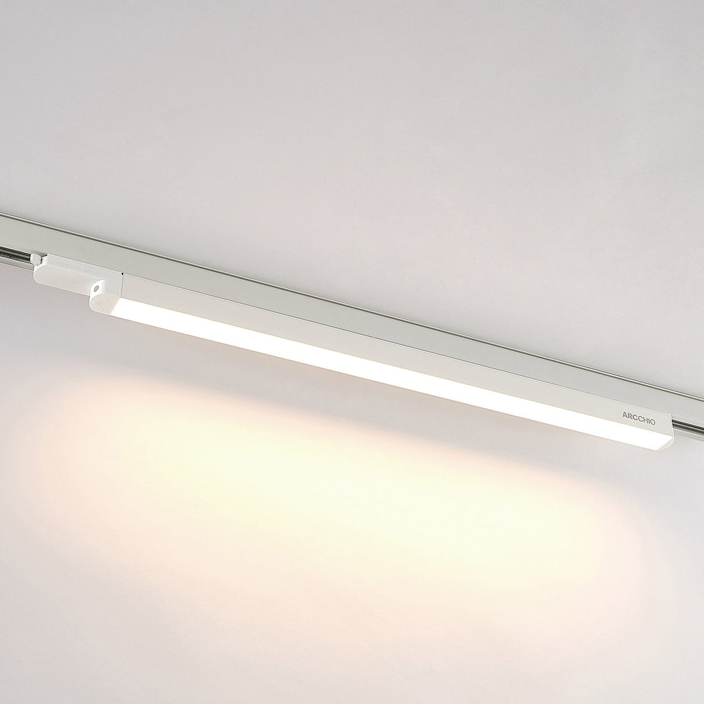 LED-skinnelampe Harlow hvit 3-fase 69 cm nærbilde av LED-lyskilde