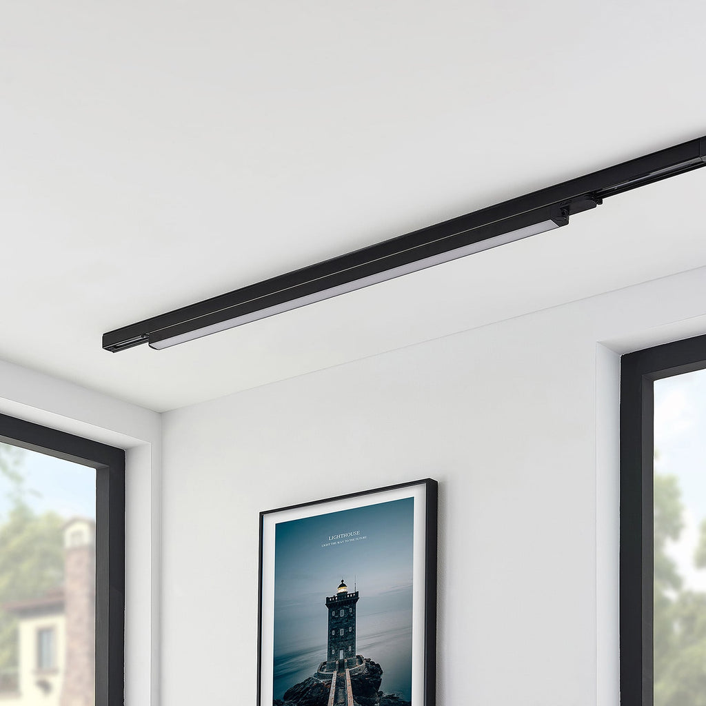 LED-skinnelampe Harlow svart 3-fase 109 cm bakside