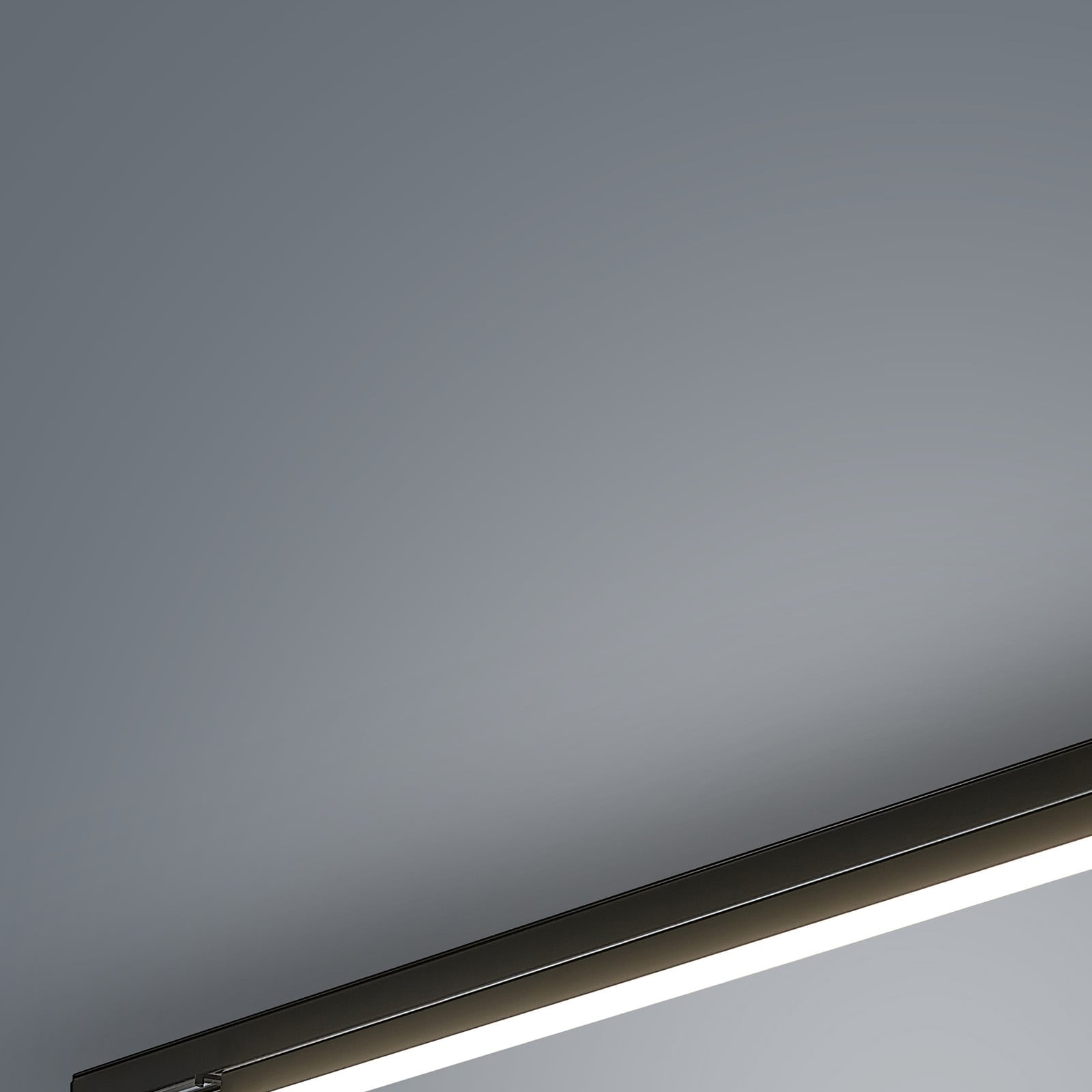 LED-skinnelampe Harlow svart 3-fase 109 cm detalj av svart aluminium