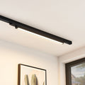 LED-skinnelampe Harlow svart 3-fase 69 cm 17W varmhvit forfra