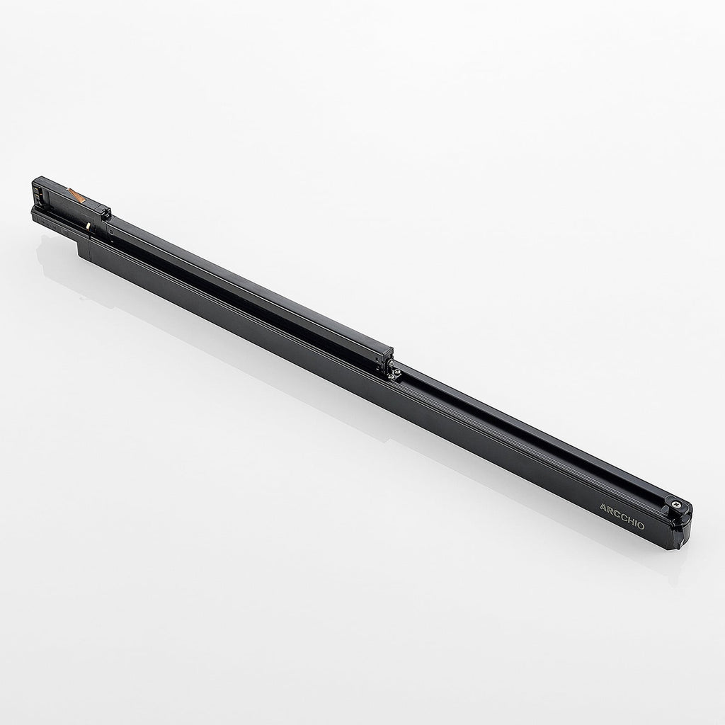 LED-skinnelampe Harlow svart lysdiffuser i plast