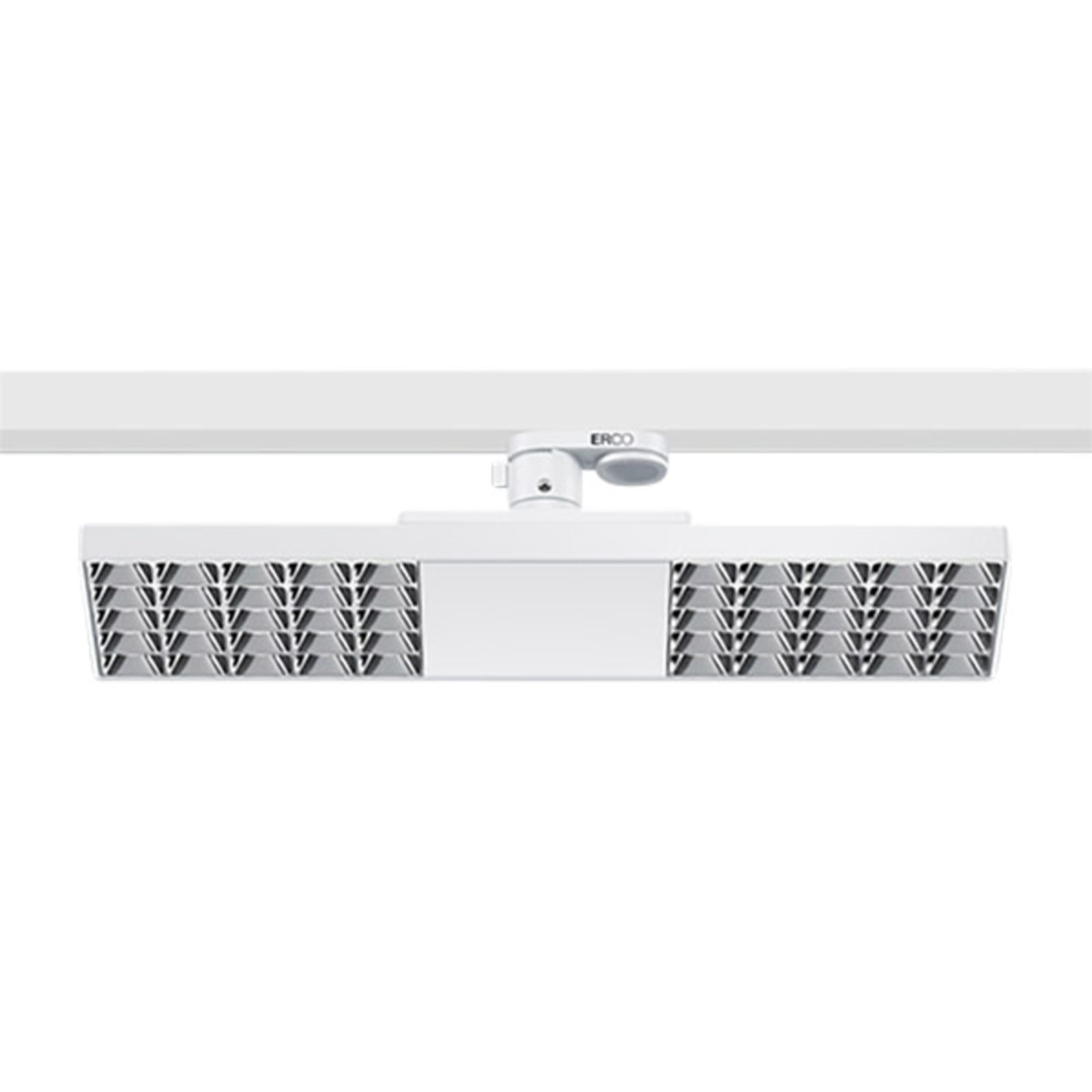 LED skinnelampe Jilly 3-fase dimbar hvit/sølv detalj av dimmer