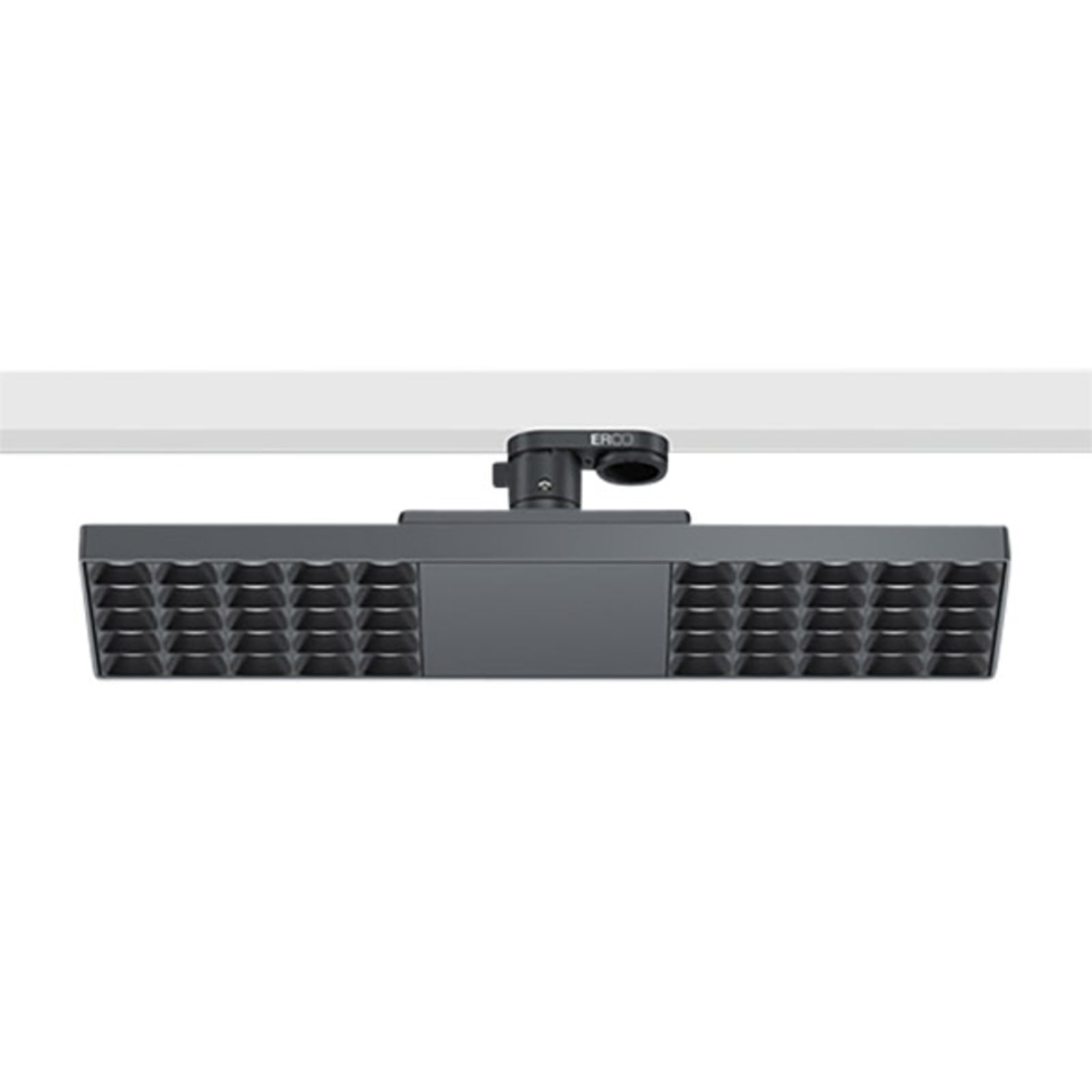 LED-skinnelampe Jilly svart 15W 3000K Bluetooth forfra