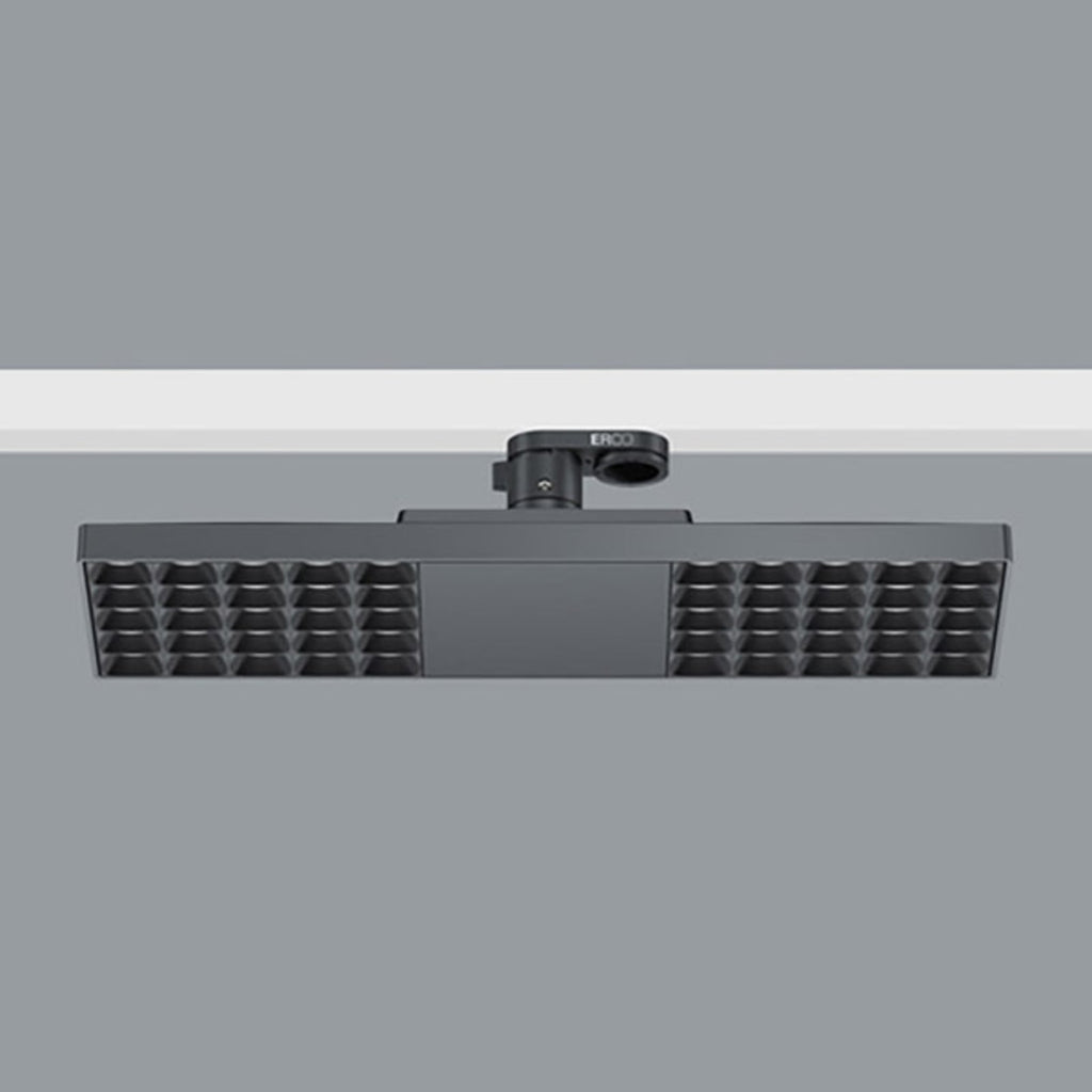 Bakside av LED-skinnelampe Jilly svart 15W 3000K Bluetooth