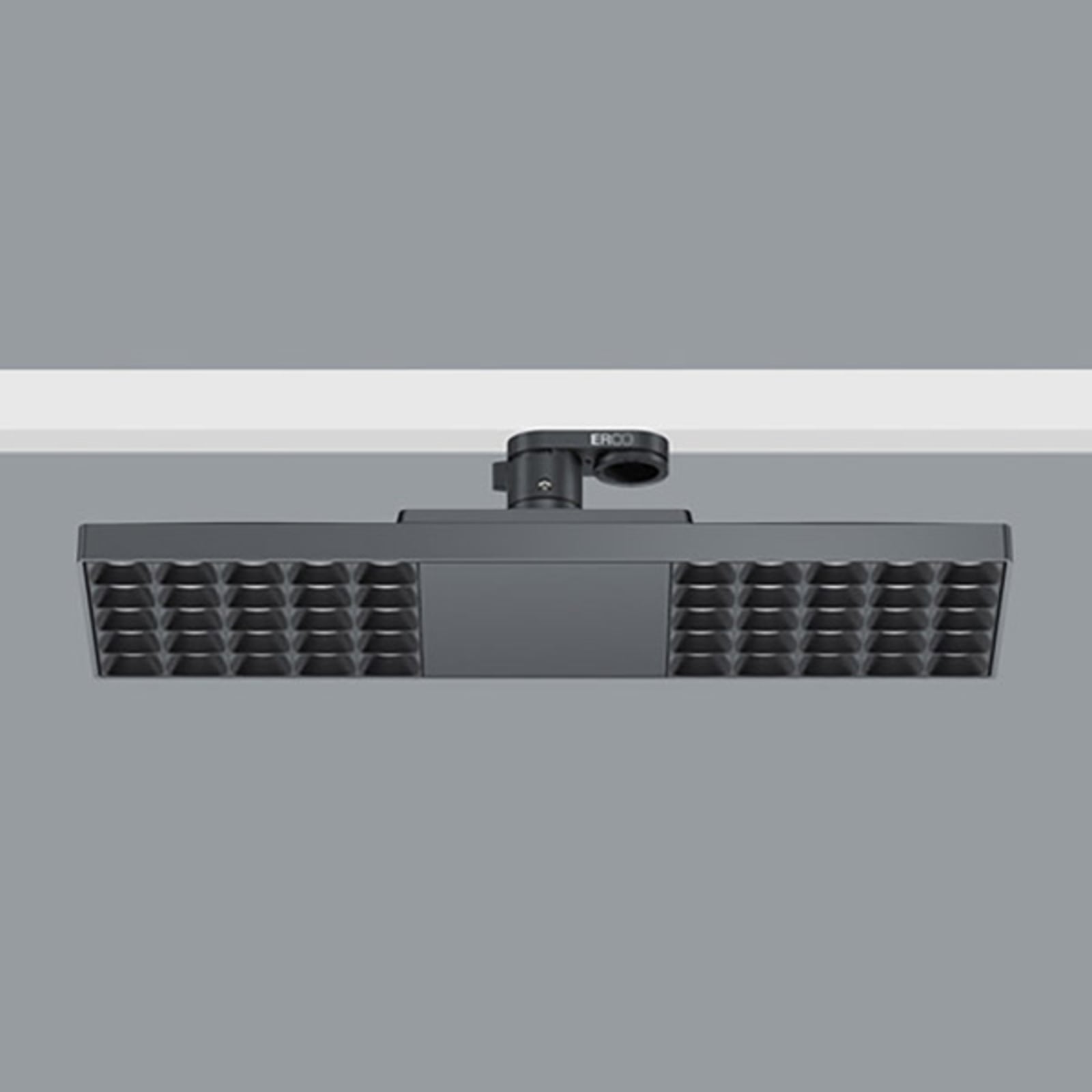 Bakside av LED-skinnelampe Jilly svart 15W 3000K Bluetooth