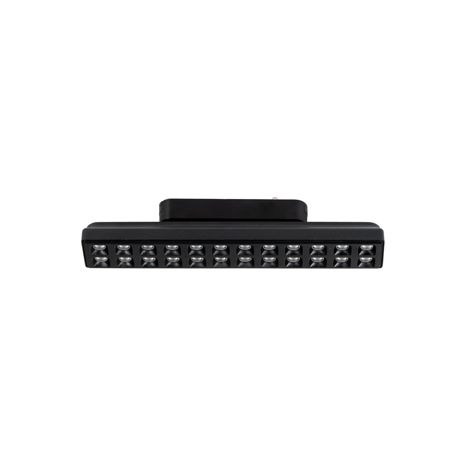 Montert LED-skinnelampe Lumaro 48V dimbar CCT svart 26 cm 20W i rom