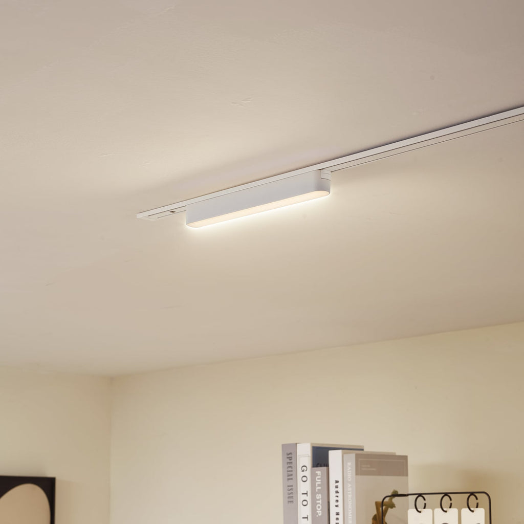 LED-skinnelampe Lumaro 48V hvit 10W plast dimbar CCT bakside