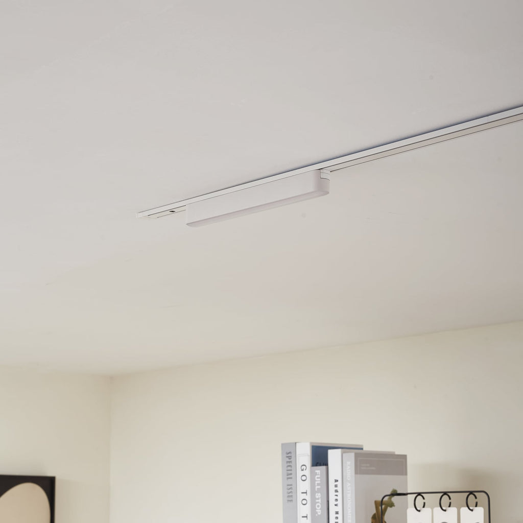 LED-skinnelampe Lumaro 48V hvit 10W plast dimbar CCT detalj