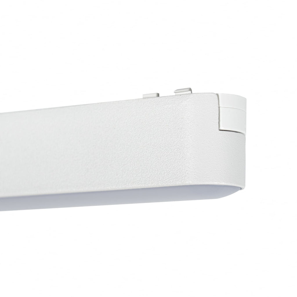 LED-skinnelampe Lumaro 48V hvit 10W plast dimbar CCT lysdetalj