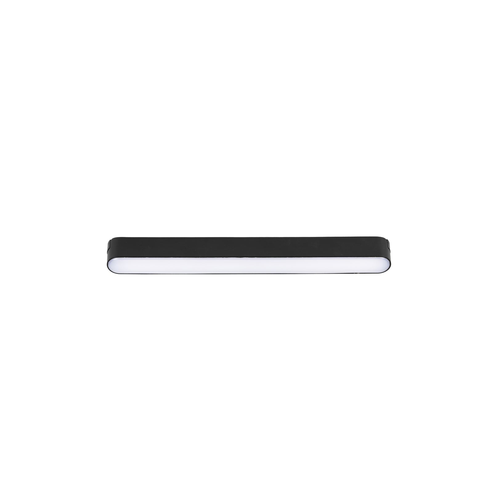 LED-skinnelampe Lumaro 48V svart 10W plast dimbar CCT montert i tak