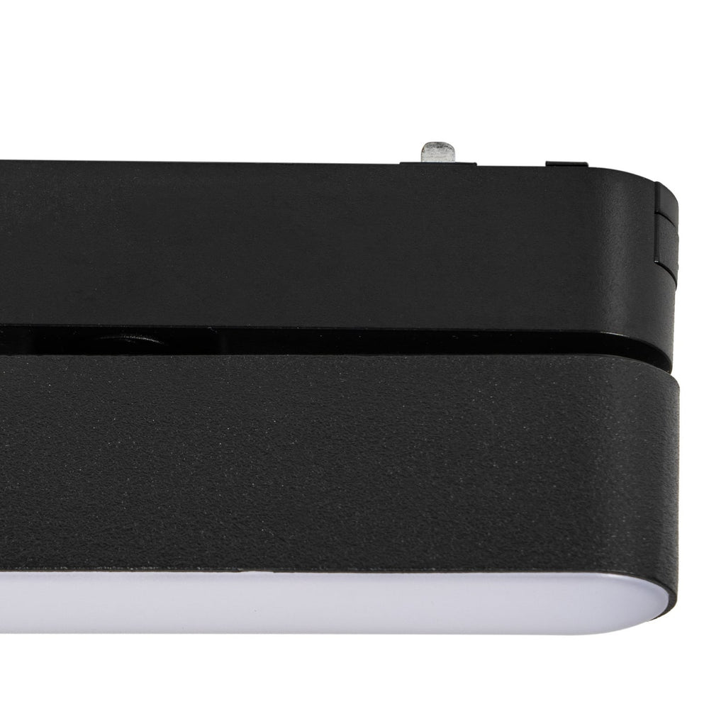 Montering av LED-skinnelampe Lumaro 48V svart 5W dimbar CCT dreibar på skinnesystem