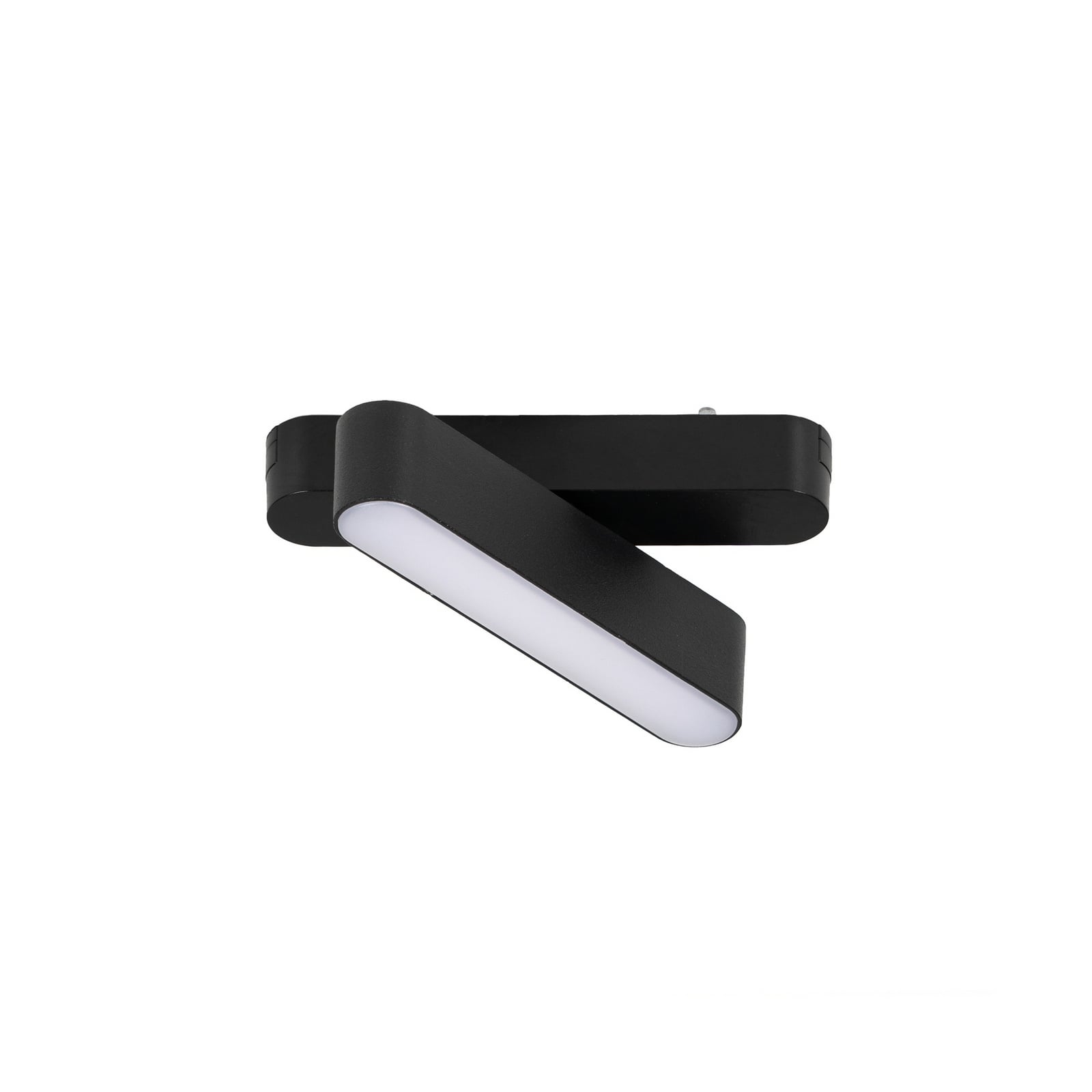 Montert LED-skinnelampe Lumaro 48V svart 5W dimbar CCT dreibar i interiør