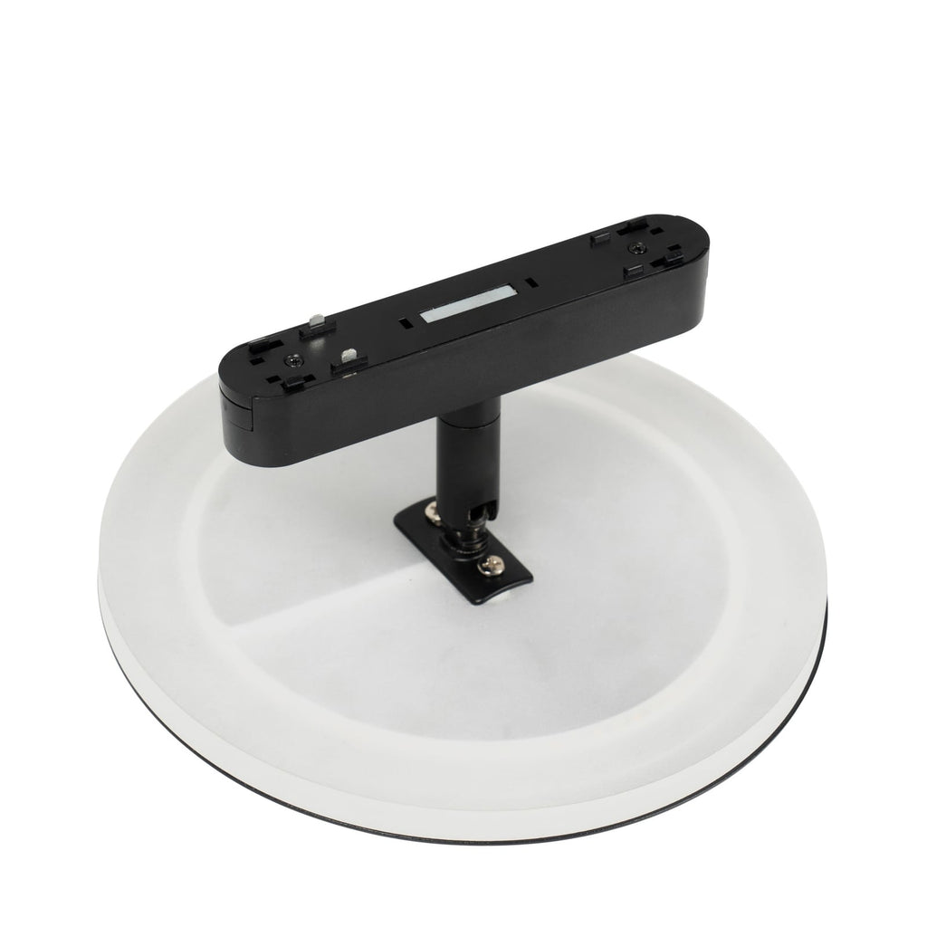 LED-skinnelampe Lumaro 48V svart aluminium Ø18 cm lysstyrke og fargetemperatur