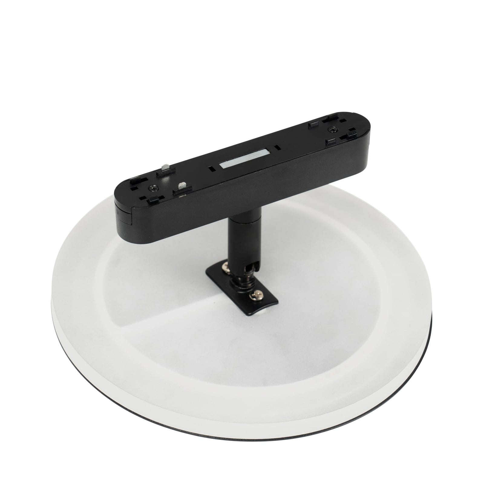 LED-skinnelampe Lumaro 48V svart aluminium Ø18 cm lysstyrke og fargetemperatur