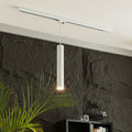 LED skinnependellampe Ejona hvit dimbar Ø6 cm forfra
