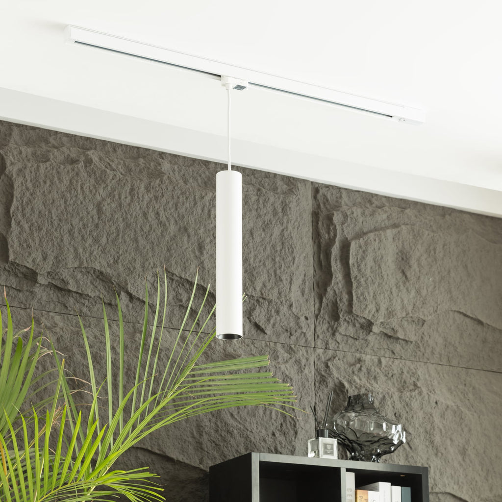 LED skinnependellampe Ejona hvit dimbar Ø6 cm bakside