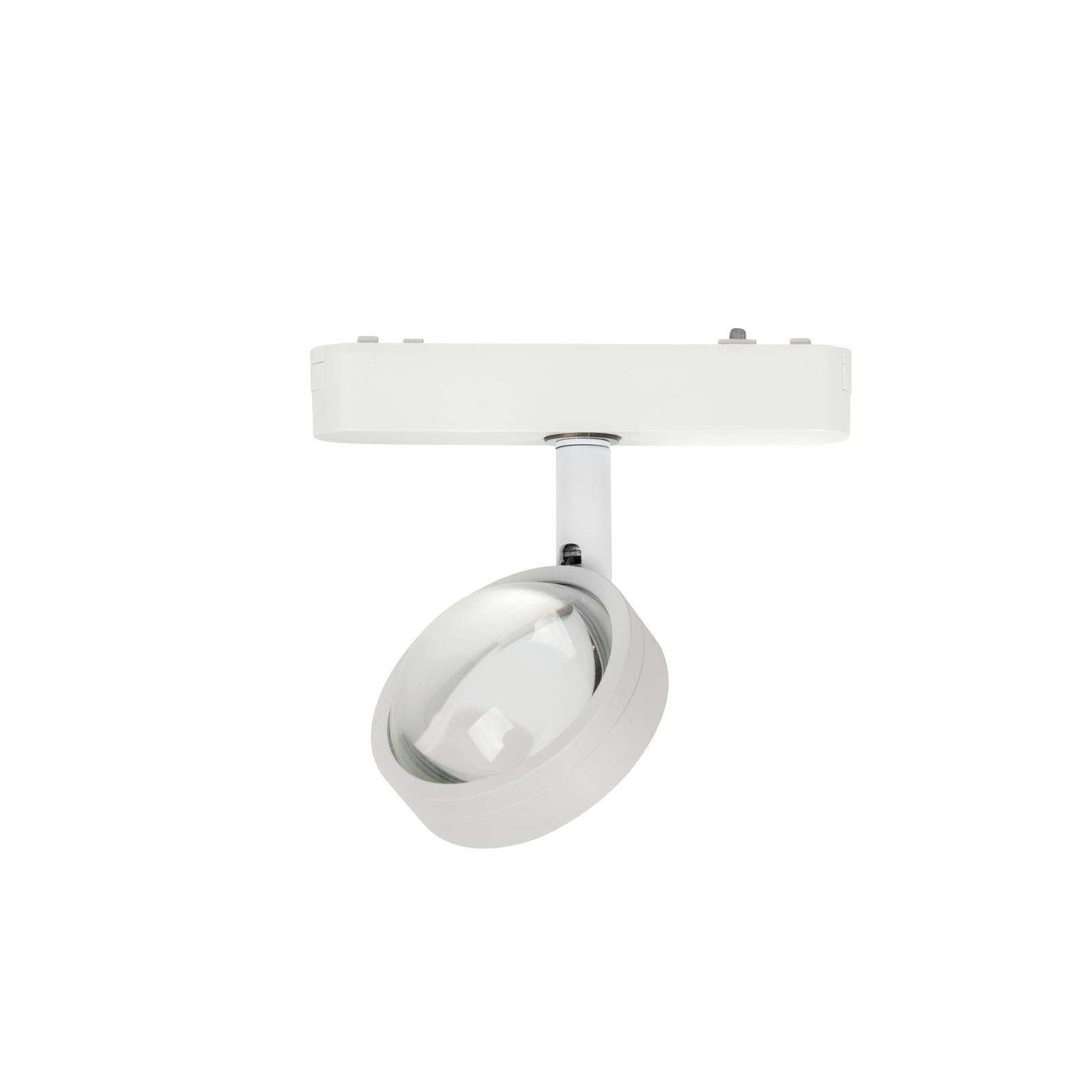 LED-skinnespot 48V Lumaro dimbar hvit montert i tak
