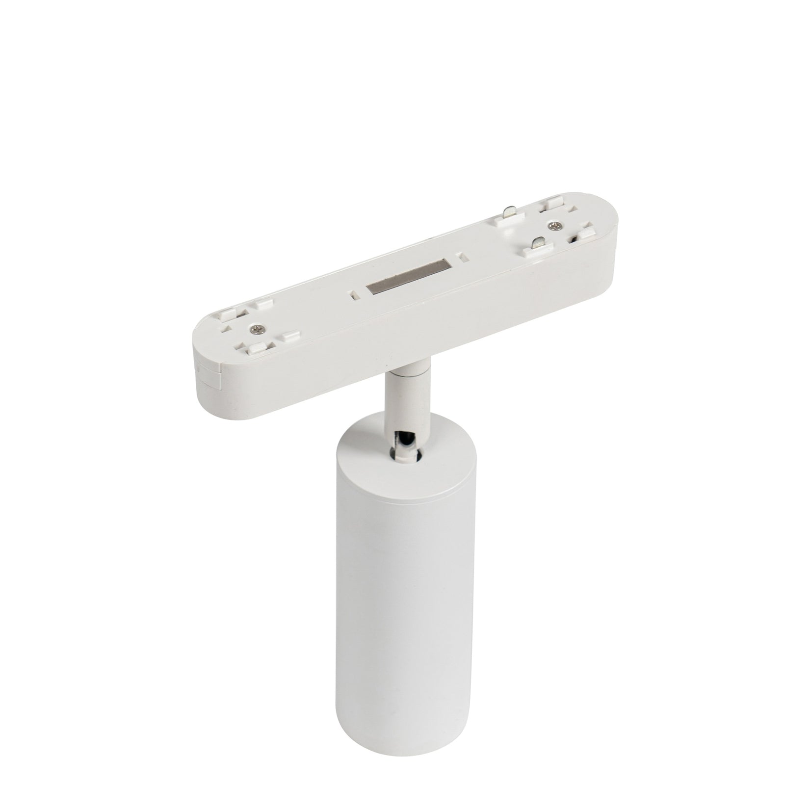 LED-skinnespot 48V Lumaro dimbar hvit Ø4 cm aluminium CCT justering av lysretning