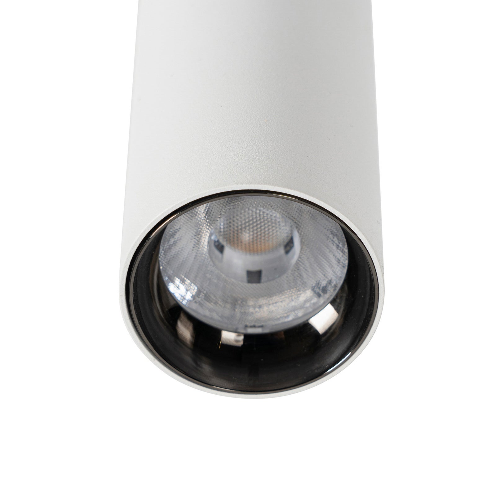 LED-skinnespot 48V Lumaro dimbar hvit Ø4 cm aluminium CCT monteringsdetalj