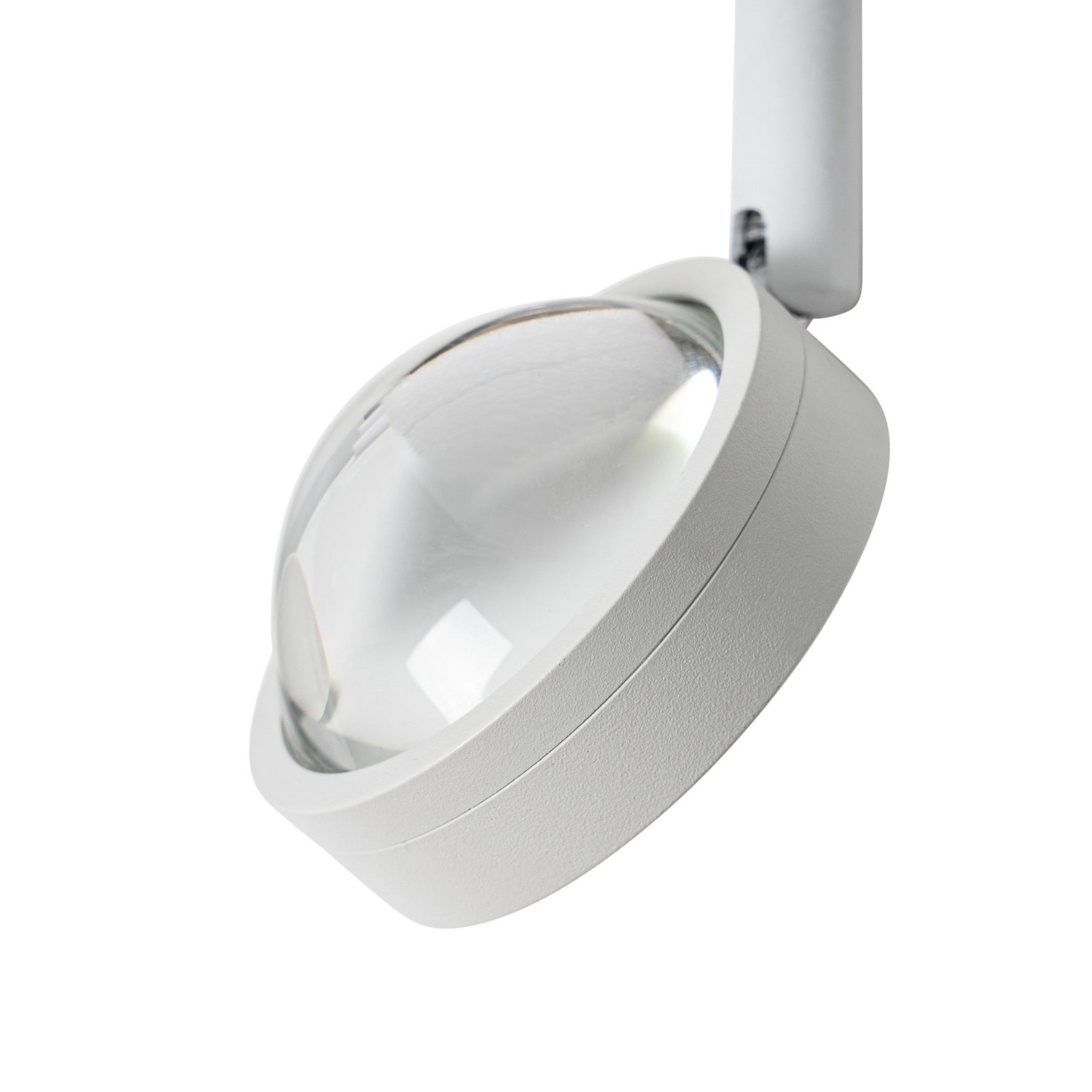 LED-skinnespot 48V Lumaro dimbar hvit sideprofil