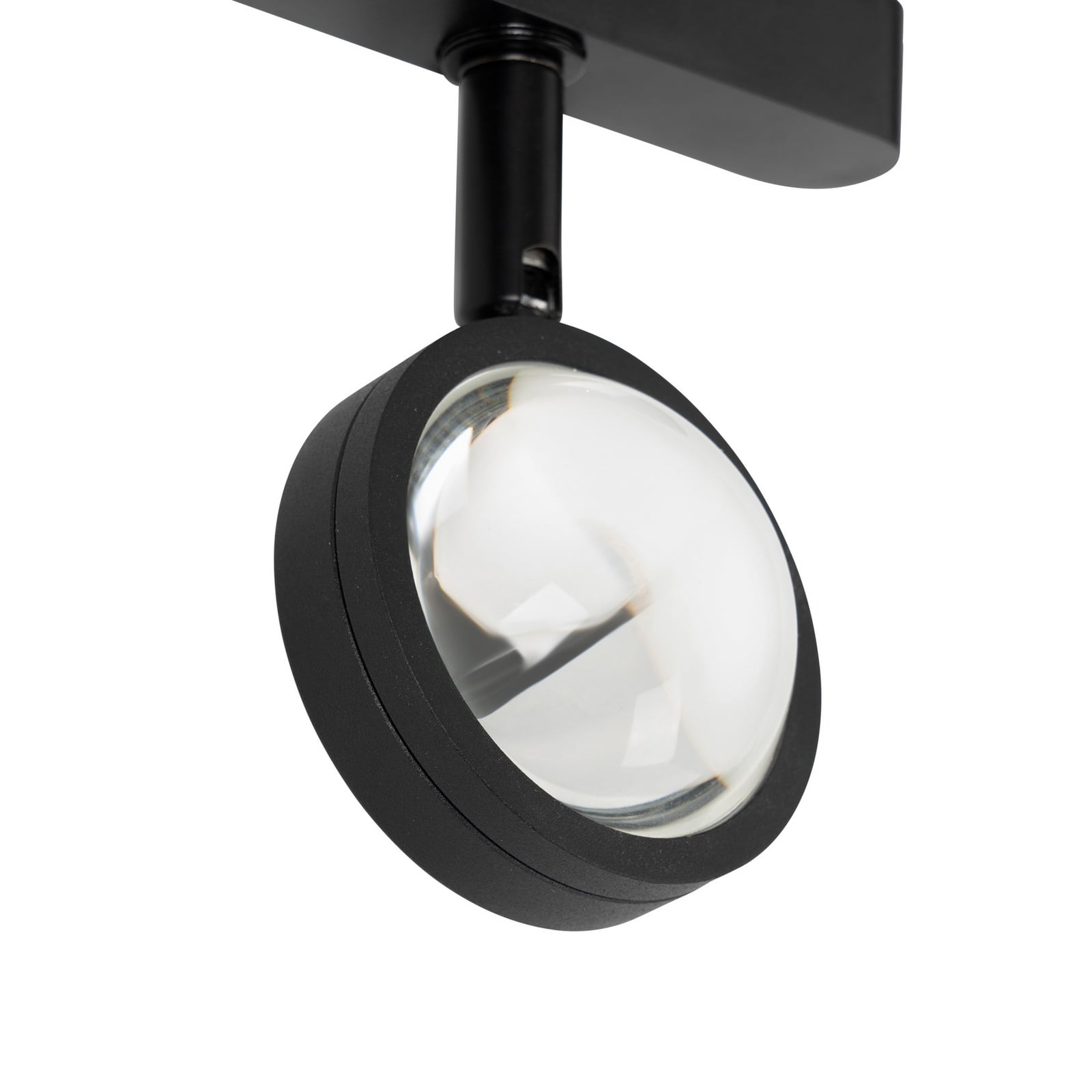 LED-skinnespot 48V Lumaro dimbar svart Ø7,3 cm justerbar vinkel