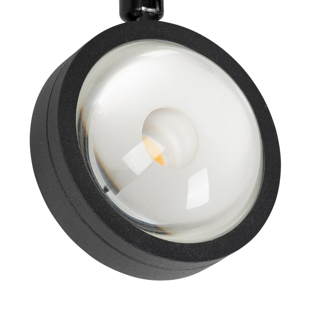 LED-skinnespot 48V Lumaro dimbar svart Ø7,3 cm lysspredning