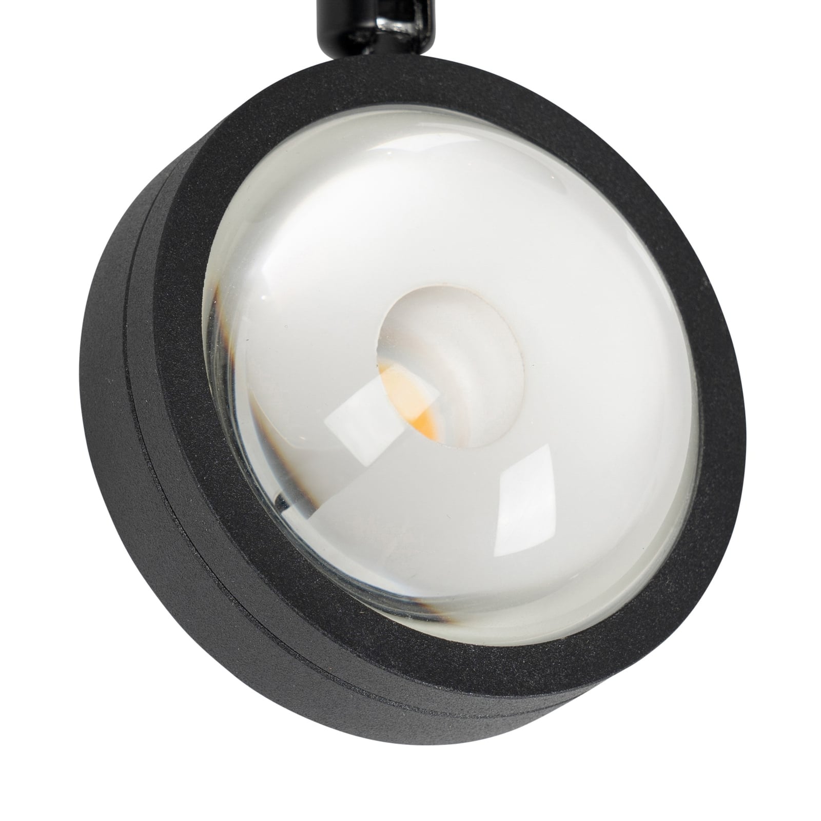 LED-skinnespot 48V Lumaro dimbar svart Ø7,3 cm lysspredning